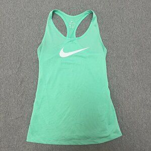 Nike Dri-Fit Racerback Tank Top Bright Green/Teal Size XS